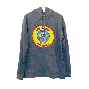 NWOT Breaking Bad Heather Los Pollos Hermanos Graphic Pullover Hoodie Gray XL
